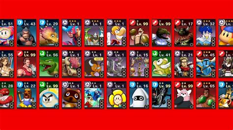 smash ultimate spirits list.